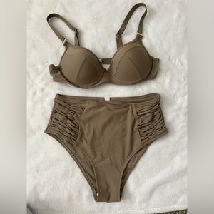 Women's Tan Bikini Set